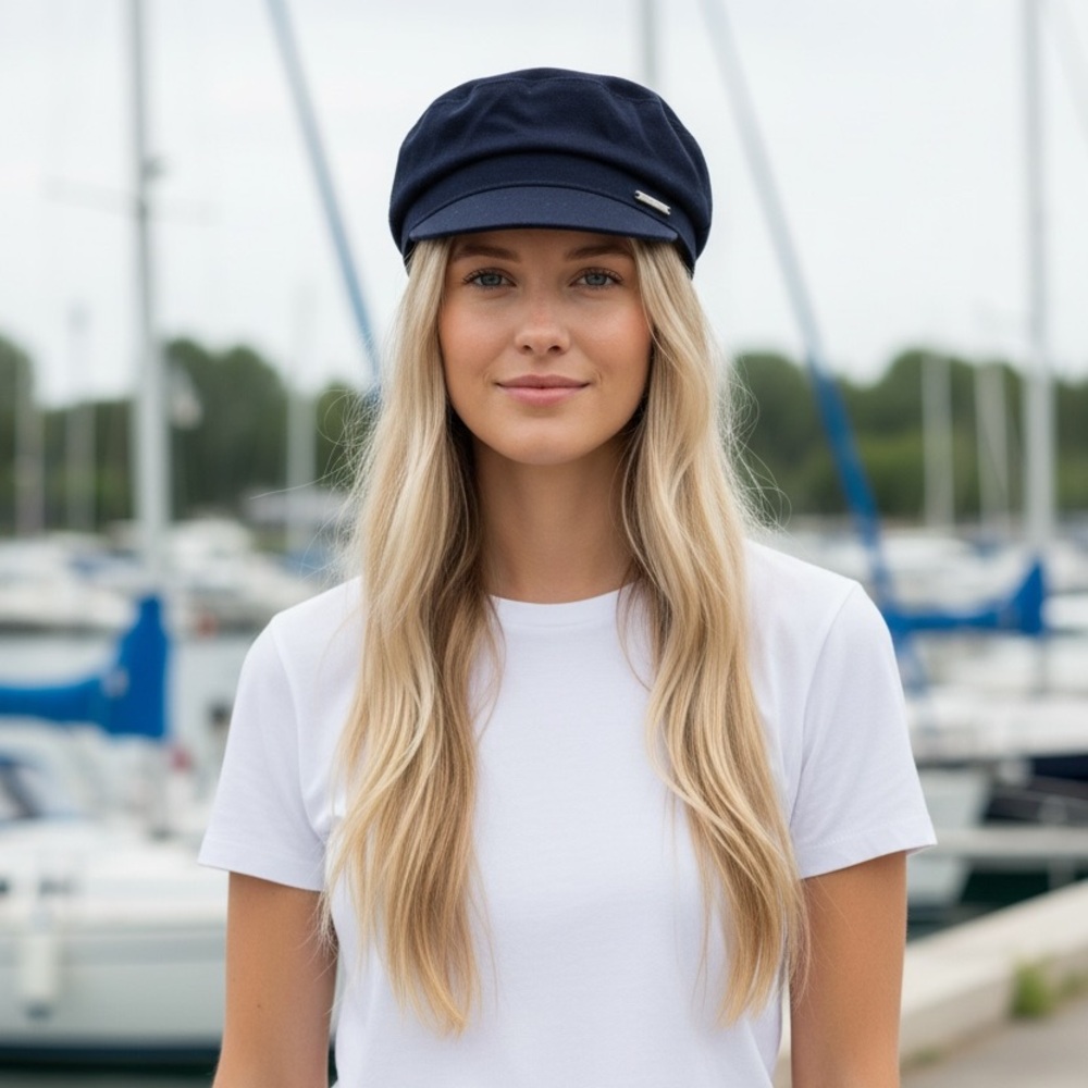 Saint James Navy Cotton Breton Fisherman Sailor Cap Hat 57
